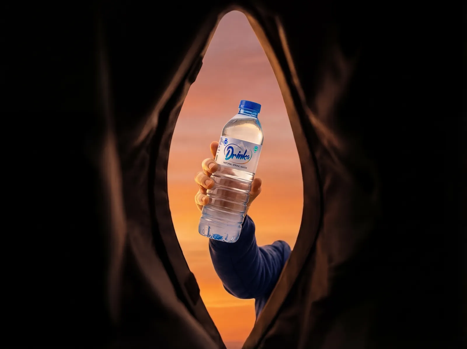 Drinka water bottle being taken out of a bag on the move